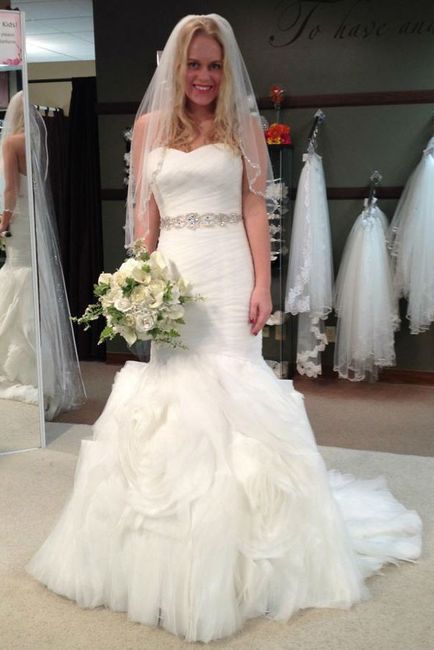 Show me you in your dress versus the model!