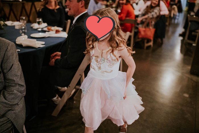 Flower girl not matching bride - 2