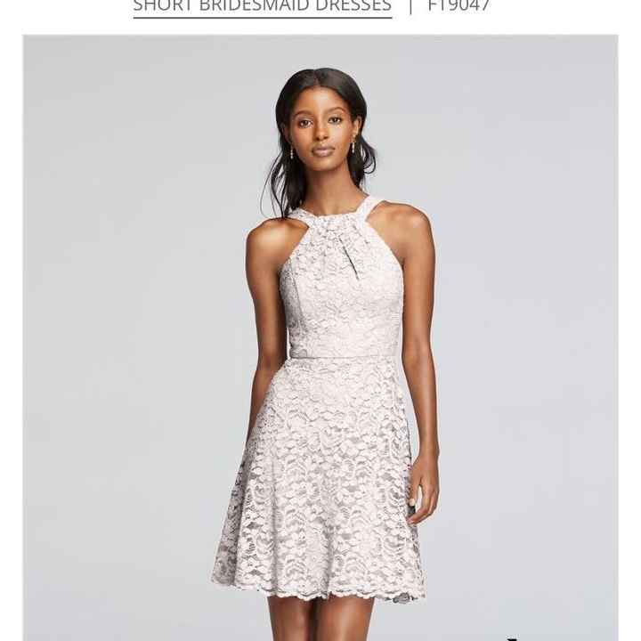 Bridesmaid won't wear dress