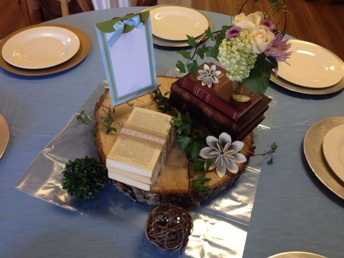 Advice on using wood slices in centerpiece