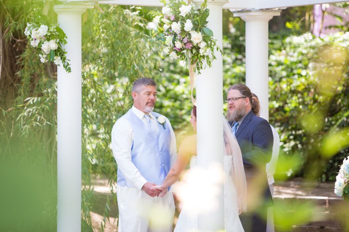 Having guests sit at reception tables for the ceremony?