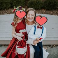 Flower girl not matching bride - 1
