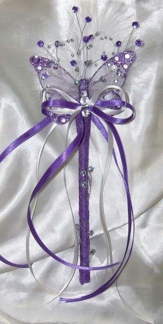 Flower girl ribbon wand - 1