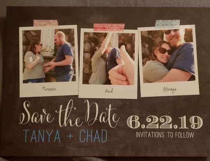 Our finally save the dates! - 1