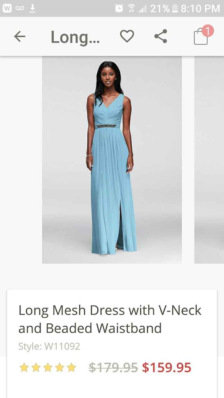 Bridesmaid dress dilemma.....