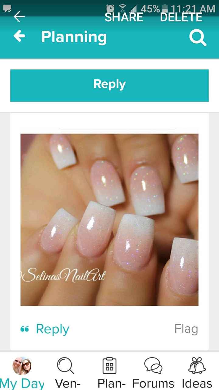  Beach wedding nails - 1