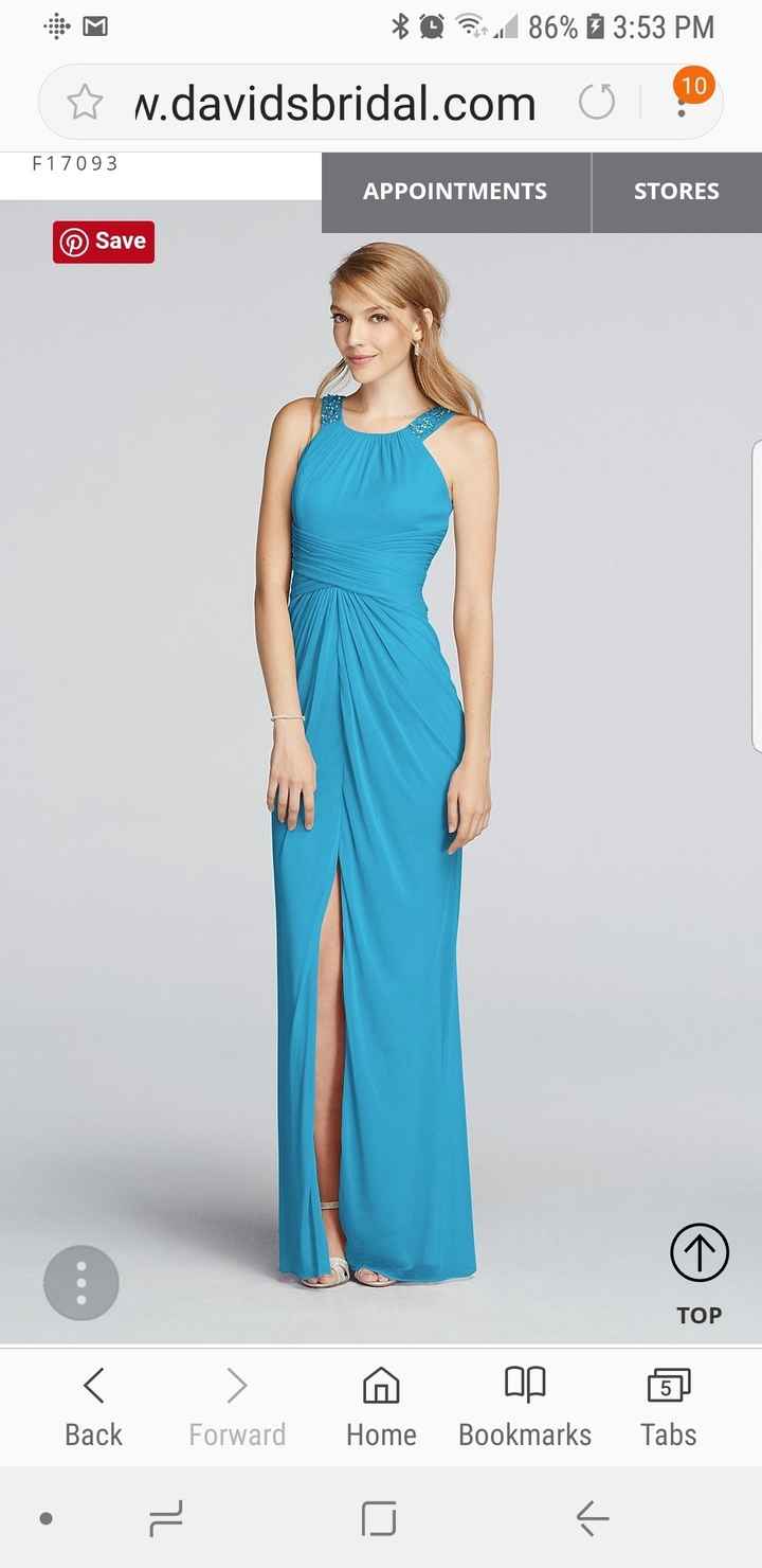 Convertible bridesmaid Dresses from Davids Bridal - 1