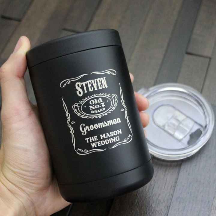 Stainless Steel Coozie Tumbler for the groomsmen