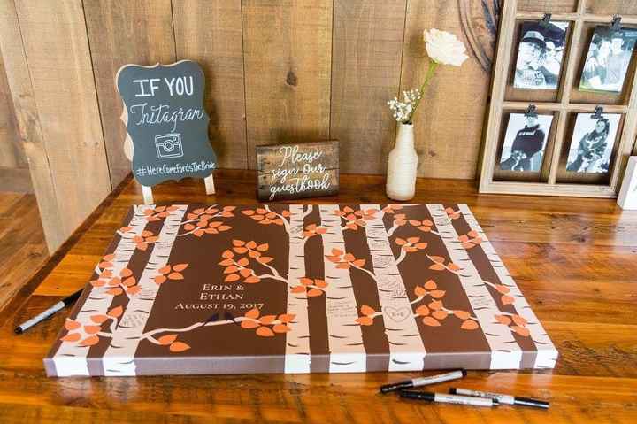 How big of a canvas for an alternative guest book? - 1