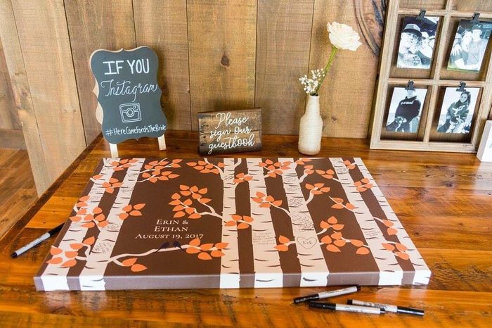 How big of a canvas for an alternative guest book? 4