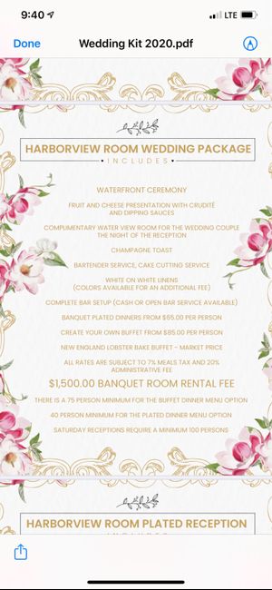 Question to ask my venue ??? 1