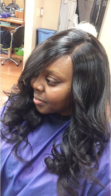 Hair Trials for Afro-American Brides