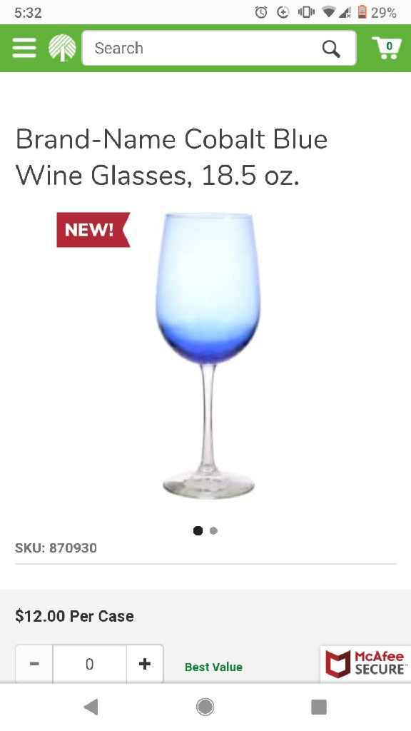 Iso: Cobalt blue wine glasses - 1