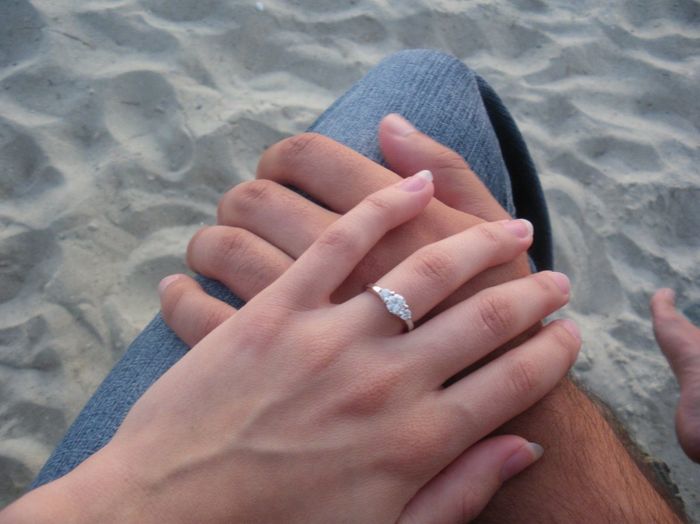 I'd love to see everyone's engagment rings.