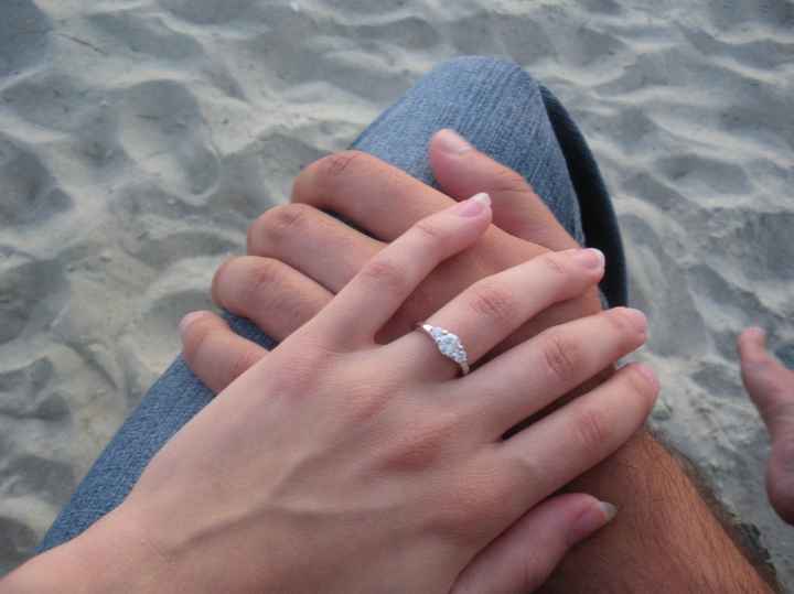 I'd love to see everyone's engagment rings.