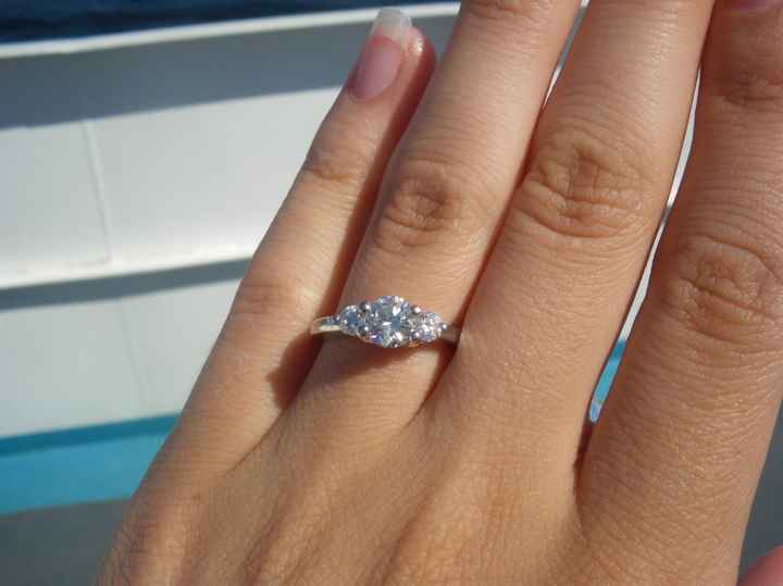 I'd love to see everyone's engagment rings.