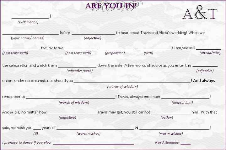 Mad-Lib Template: Anyone done these? As a Postcard?