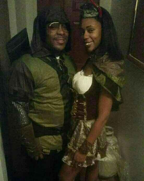 Happy Halloween post a pic of you and your fiancé in costumes