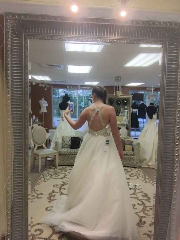 Tried on my dress!!