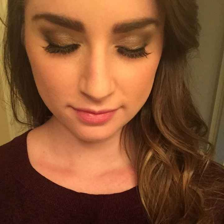 Makeup trial - false lashes?