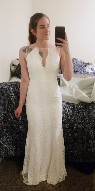 Got my dress!! Veil or no veil? - 1