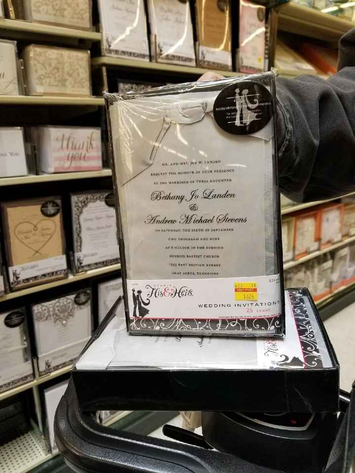 Hobby Lobby invitation sale! - 1