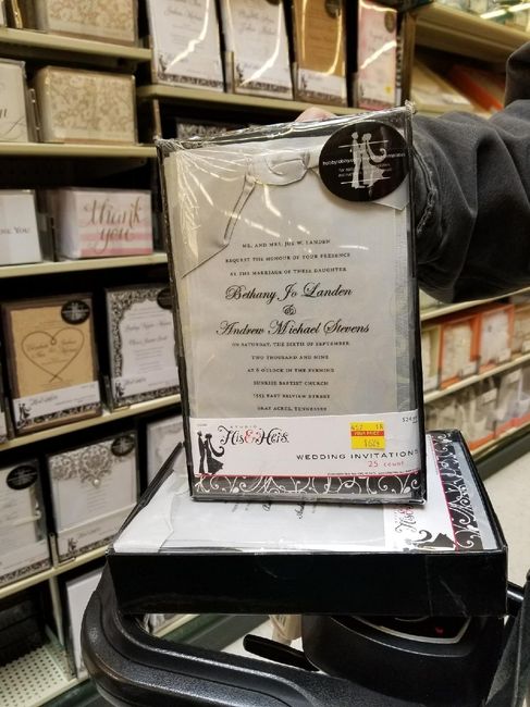 Hobby Lobby invitation sale! - 1