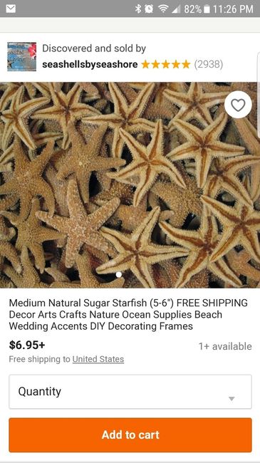 Decor:  Sugar Starfish - 1