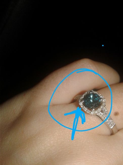 Small diamond fell off engagement ring 1