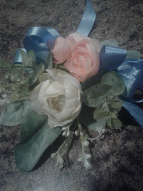 More diy Flowers! Trial corsage 2