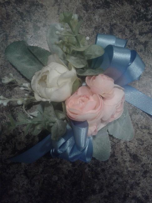 More diy Flowers! Trial corsage 3