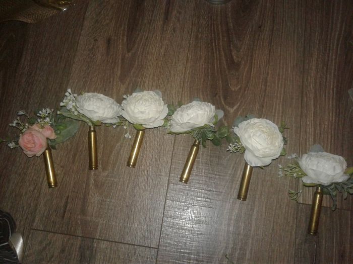 Finished my bouts and corsages! 8