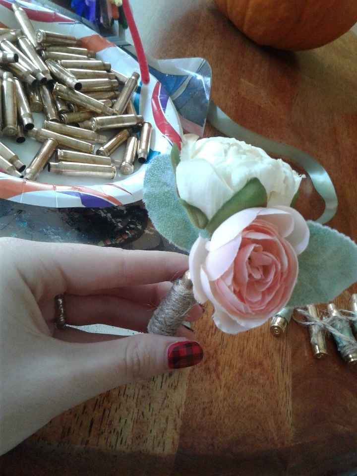 diy rustic bullet casing boutinneres - 1