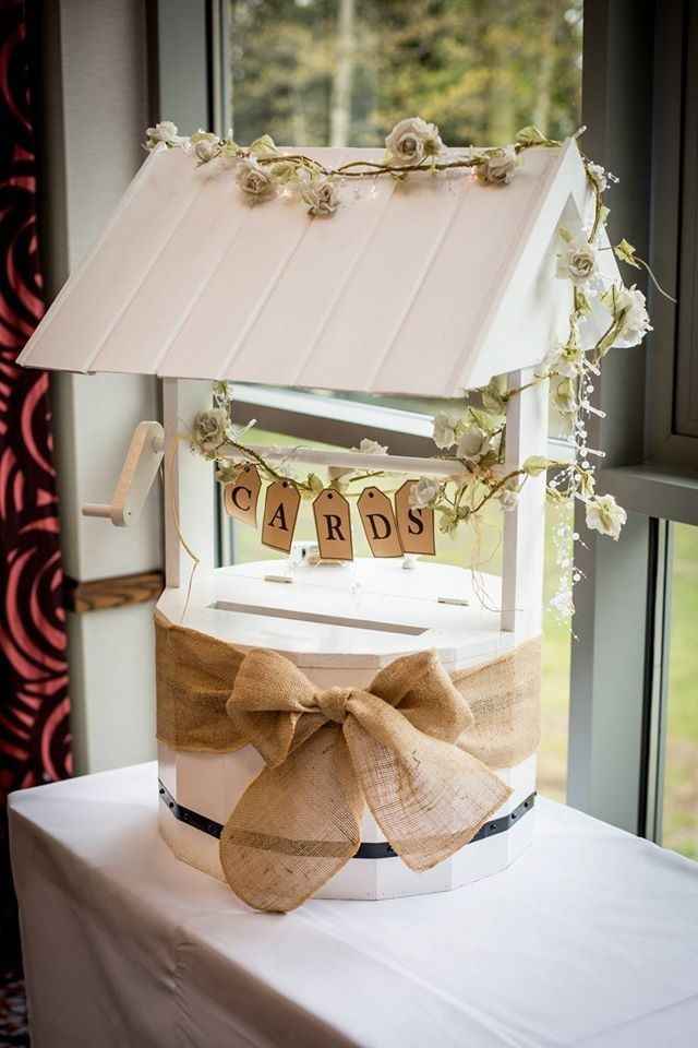 Handmade Wishing well Card Box - 3