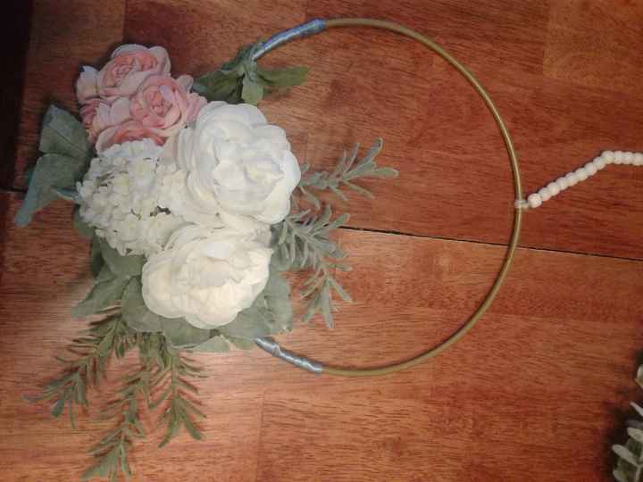 diy bm & moh boquets/floral hoops - 3