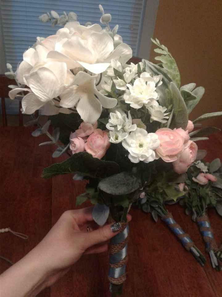 diy bm & moh boquets/floral hoops - 4