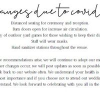 Covid details added to wedding invite - 1