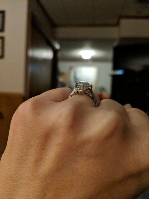 Ideas for ring exchange using engagement ring? - 1