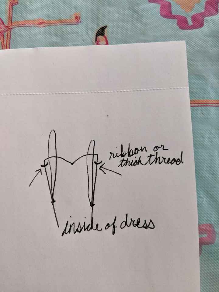 Hanging a Strapless Dress for Pictures - 1