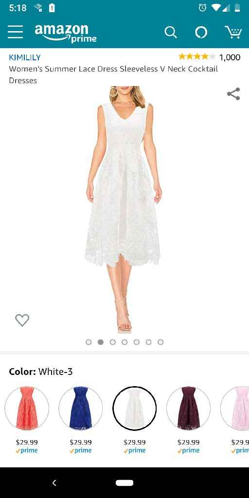 Which dress, rehearsal/ post wedding bbq - 3