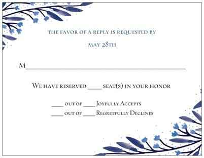 Show me your RSVP cards!