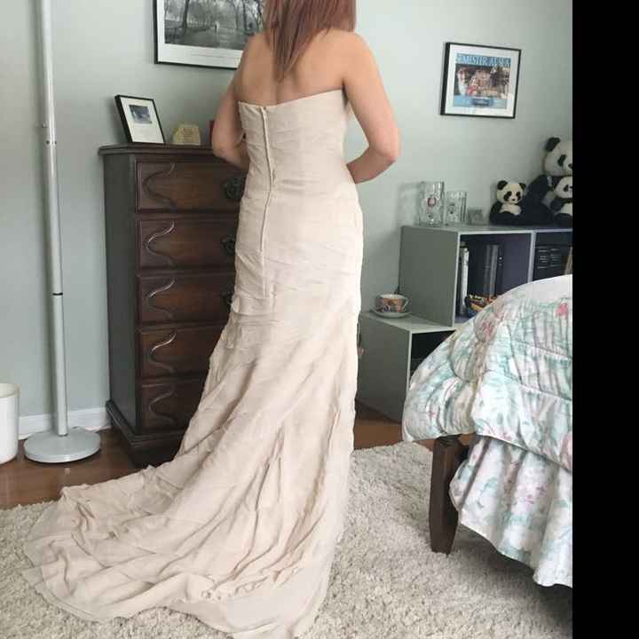 Bridesmaid dress as a wedding dress - 1