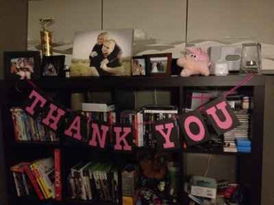 Made my "Thank You" Banner