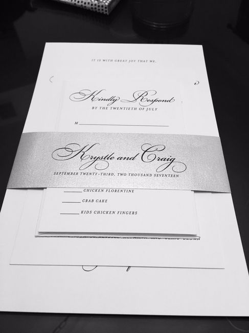 Picked up invitations today!