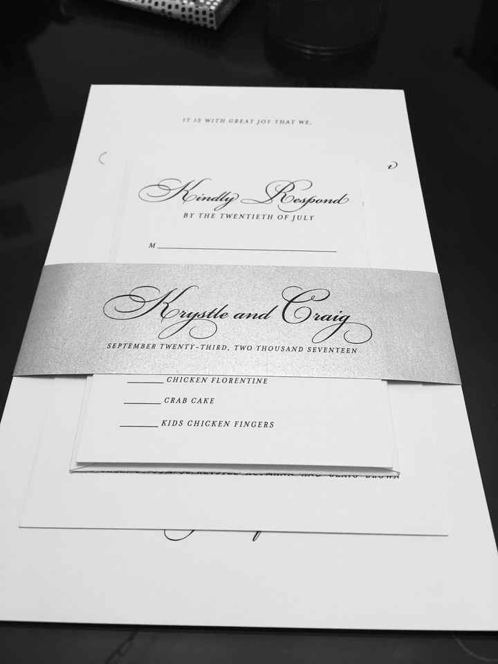 Picked up invitations today!