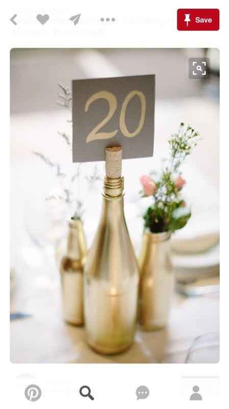 Wine themed centerpieces
