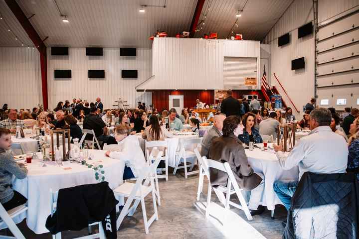 Need help! Metal shed building reception decor - 5