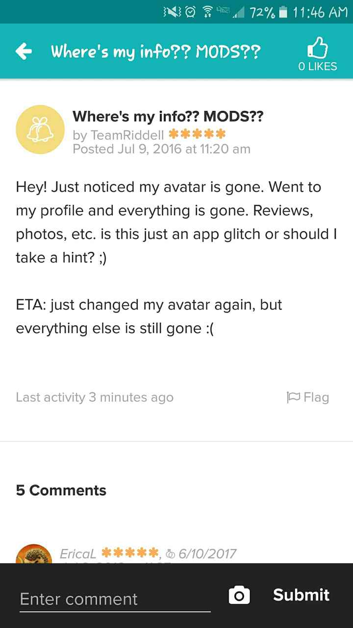 Where's my info?? MODS??