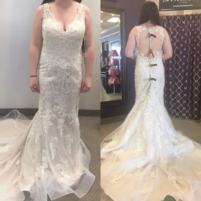 Let's show off our dresses.