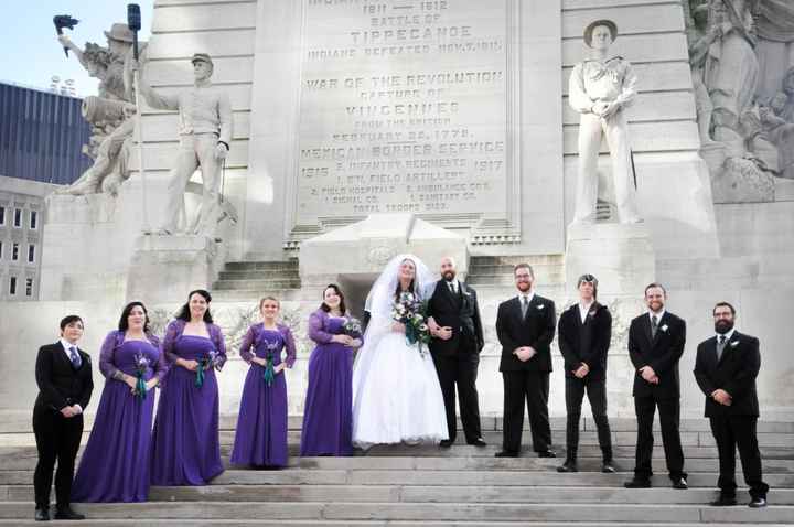 Entire wedding party